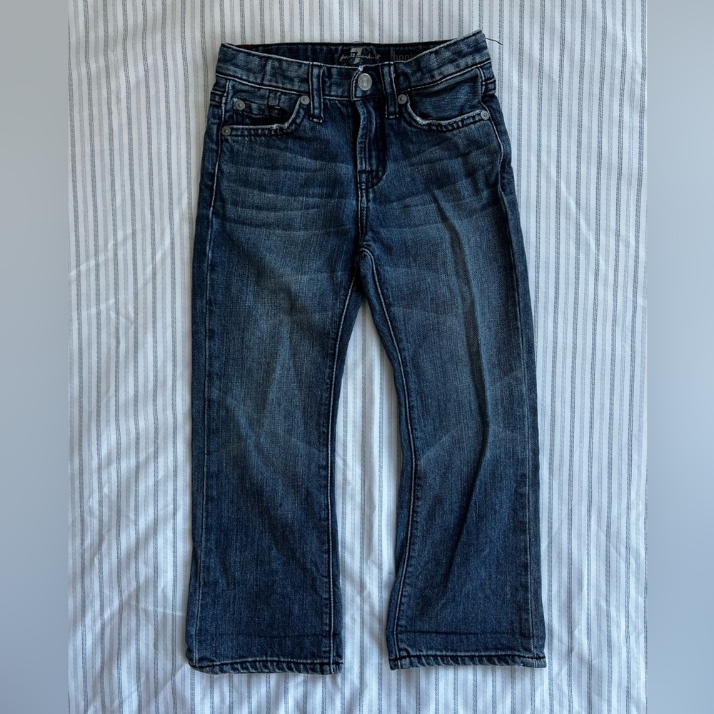 7 For All Mankind Boy’s Dark Wash Blue Jeans